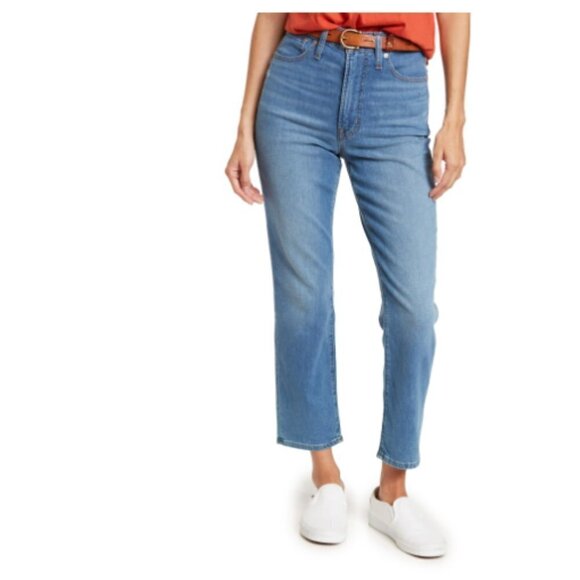 Madewell The Perfect Vintage Crop Jean Medium Wash Size 26 NWT - Picture 1 of 10